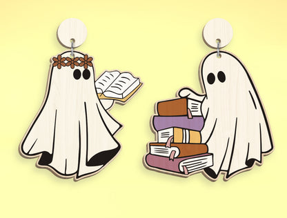 Halloween Ghost Ornament SVG Bundle 9 Designs for Glowforge xTool LightBurn