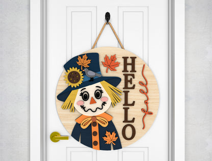 Fall Scarecrow and Truck Door Hanger SVG Bundle for Glowforge xTool LightBurn 6 Designs