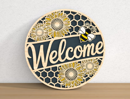 Summer Door Hanger SVG Bundle with Hey Silly Goose Sign Designs