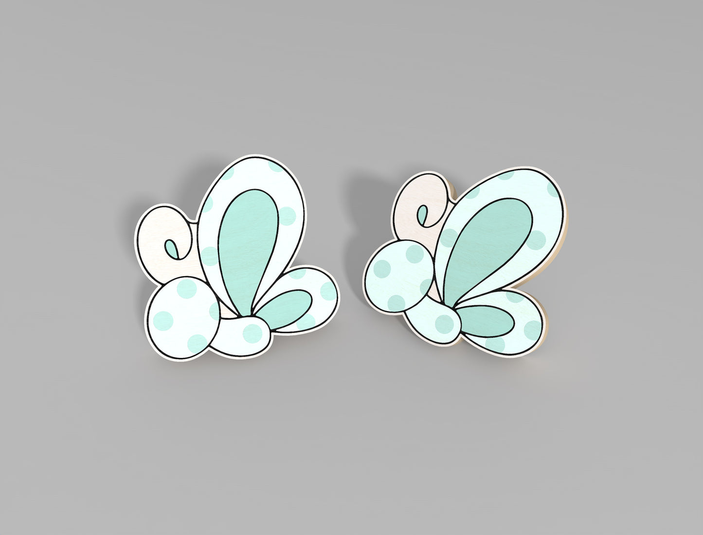 Easter Stud Earrings SVG Bundle Bunny Chick Flower Faith for Glowforge
