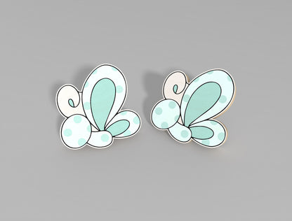 Easter Stud Earrings SVG Bundle Bunny Chick Flower Faith for Glowforge