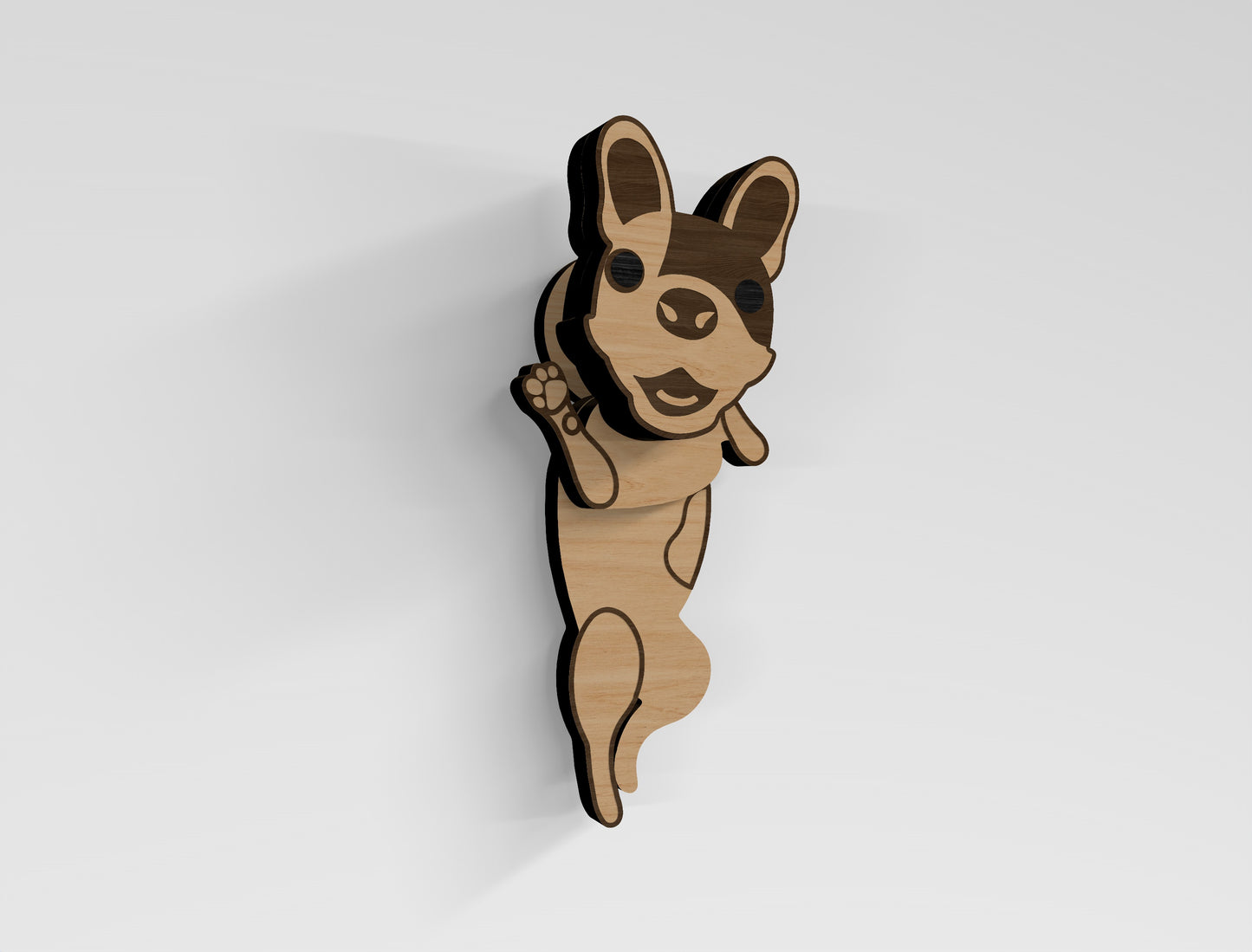 Rolling Dog Magnet SVG Bundle for Glowforge and LightBurn