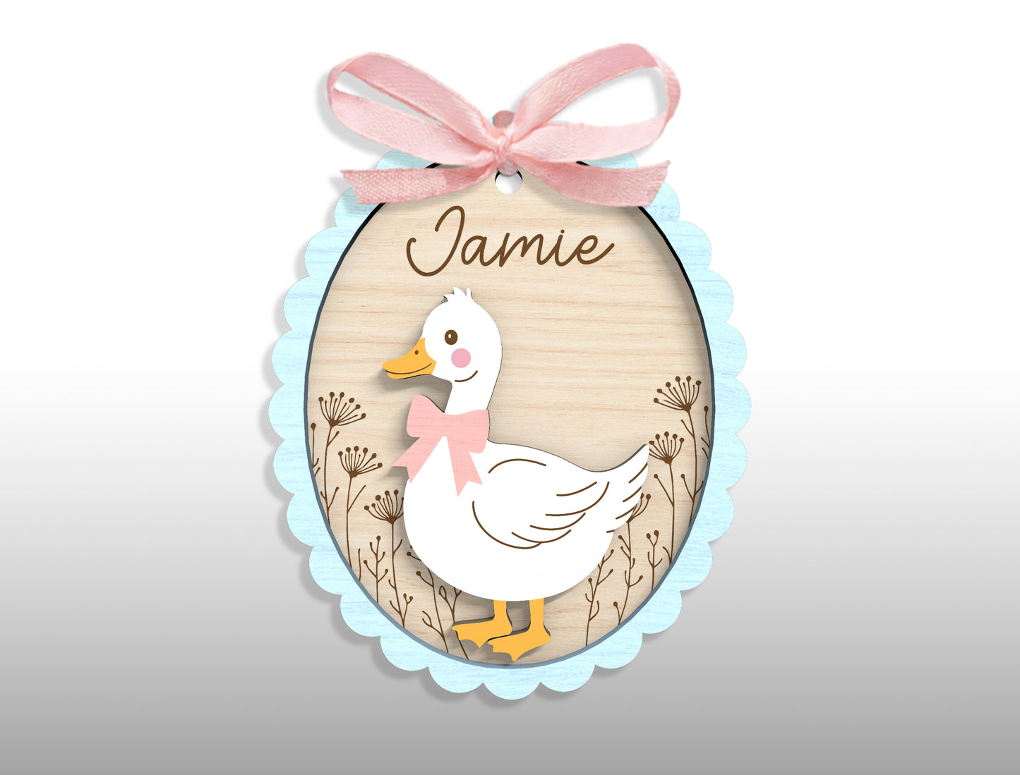 Easter Basket Tag Ornament SVG 23 Designs Laser Cut for Glowforge and xTool