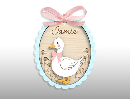 Easter Basket Tag Ornament SVG 23 Designs Laser Cut for Glowforge and xTool