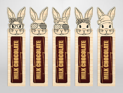 Rabbit Chocolate Holder SVG Easter Bunny Candy Gift for LightBurn and xTool