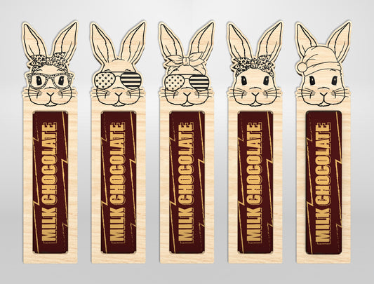 Rabbit Chocolate Holder SVG Easter Bunny Candy Gift for LightBurn and xTool