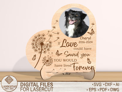 Pet Memorial Photo Frame SVG Bundle Laser Cut File