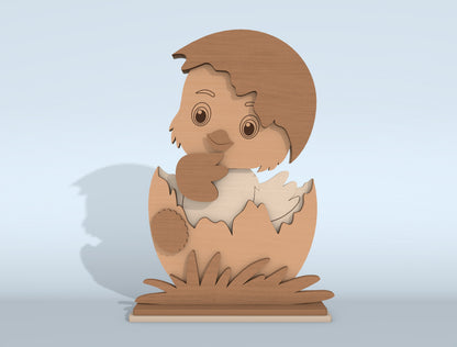 Cute Easter Animal SVG Bundle 9 Designs Tabletop for Glowforge and xTool