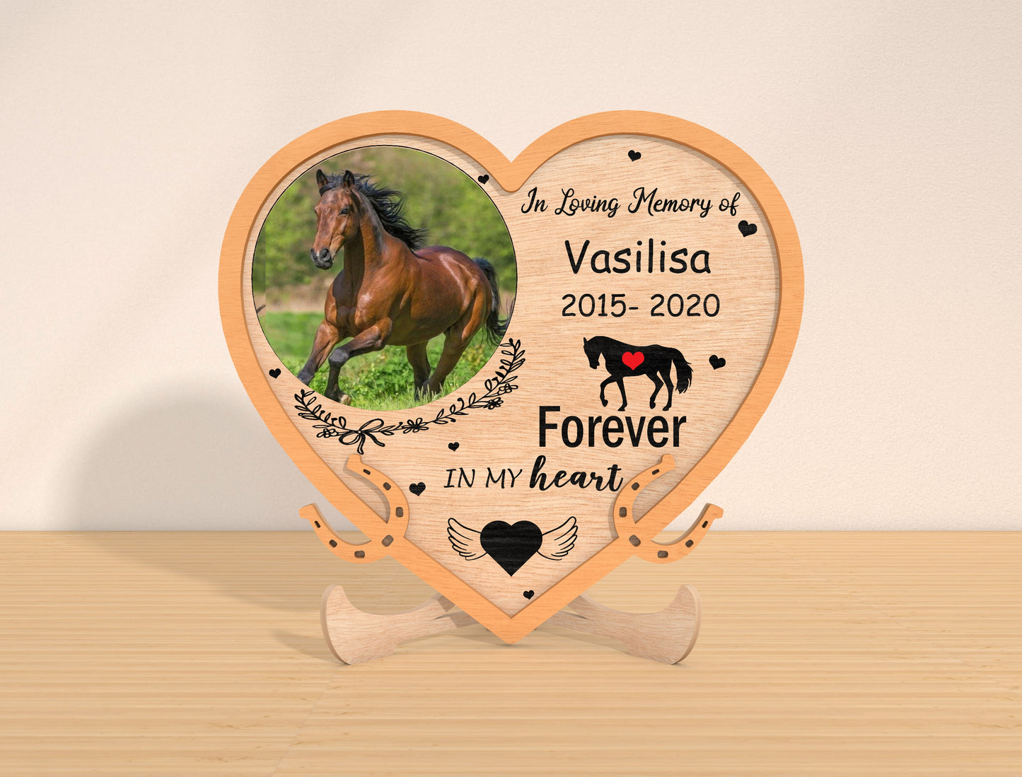 Horse Memorial Photo Frame SVG Bundle Laser Cut File