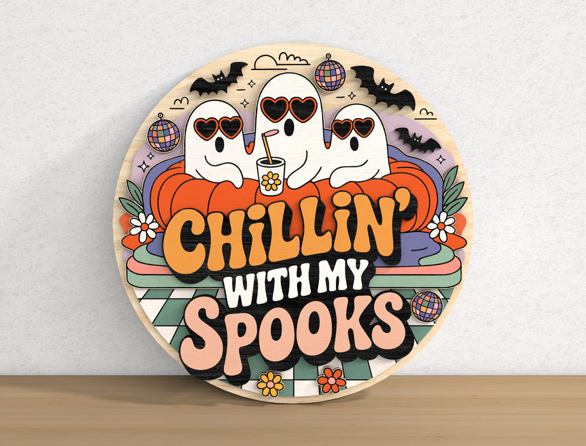 Funny Halloween Sign SVG Bundle 9 Designs Glowforge xTool