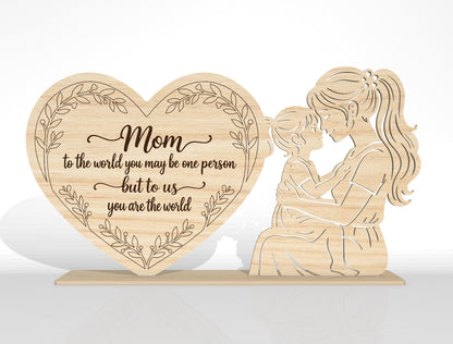 Mother's Day Wooden Sign SVG Bundle Mixed Designs for xTool