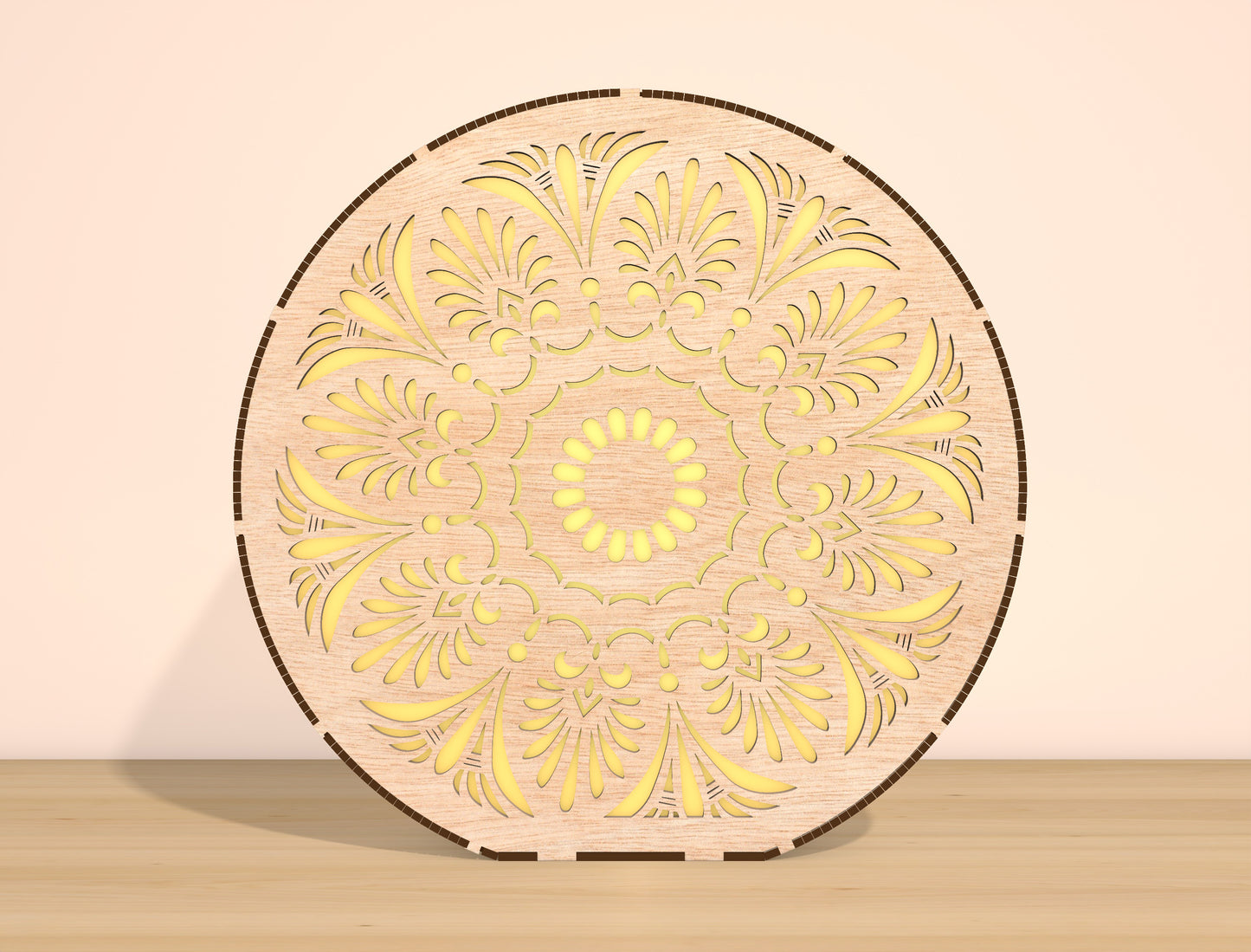 Mandala LED Light SVG Bundle Laser Cut File for Glowforge and xTool