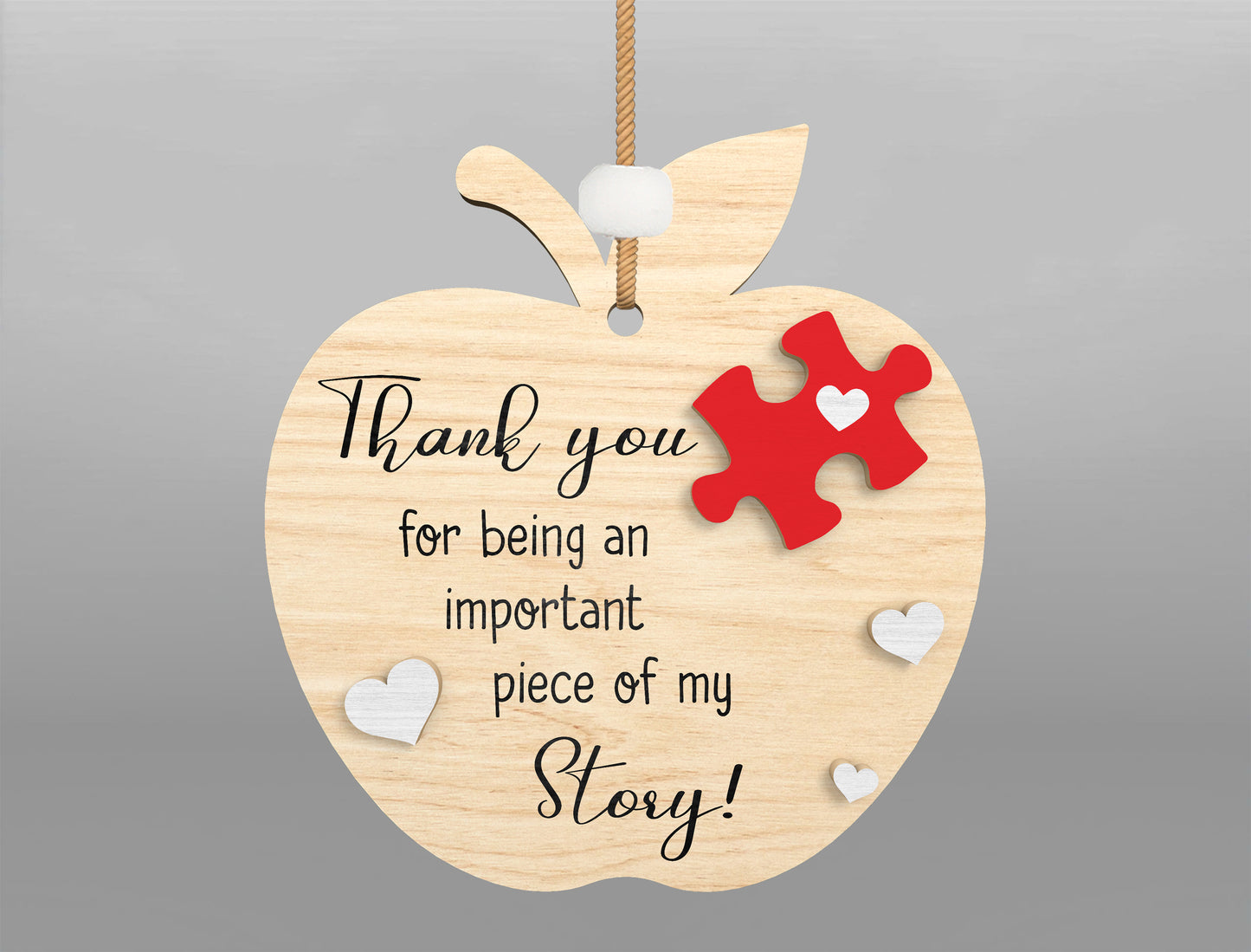 Teacher Christmas Ornament Bundle SVG for LightBurn and Glowforge