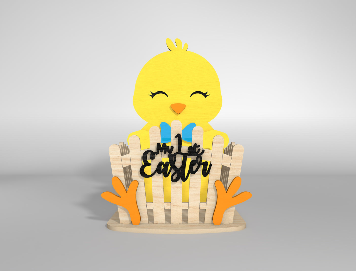 My 1st Easter Bunny Chick Lamb Basket SVG Bundle for LightBurn and xTool