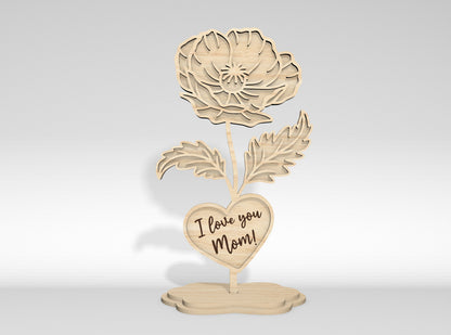 Mother's Day Flower Stand SVG Bundle 10 Designs for Glowforge and xTool
