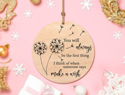 Memorial Round Ornament SVG Bundle Laser Cut File for Glowforge xTool LightBurn