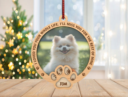 Pet Memorial Ornament SVG Forever in Our Hearts Laser Cut File for LightBurn and xTool