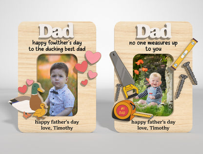 Funny Dad Fridge Photo Magnet SVG Bundle Laser Cut File for Glowforge and xTool