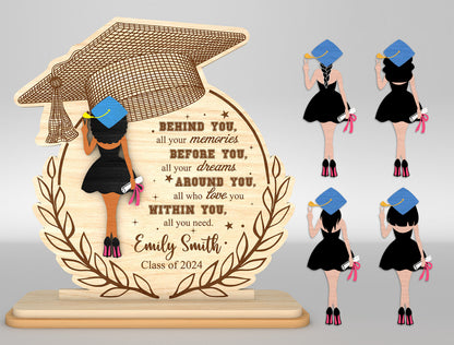 Personalized Graduation Girl Sign SVG for Glowforge and LightBurn