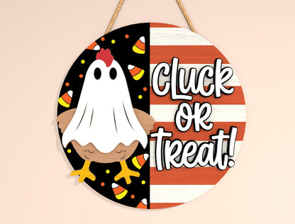 Funny Halloween Round Door Hanger SVG Bundle Laser Cut File | 6 Spooky Quote Designs | Front Door Decor | Glowforge, xTool, LightBurn, etc.