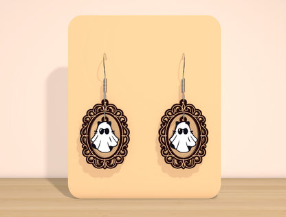 Ghost Earrings SVG Bundle for Glowforge xTool LightBurn