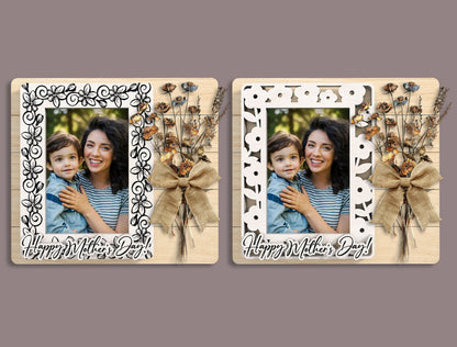 Mother's Day Photo Frame SVG Bundle 10 Designs for LightBurn and xTool