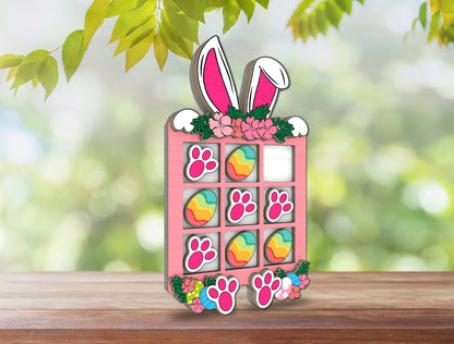 Easter Bunny Board Game SVG Bunny Paw Egg for xTool and LightBurn
