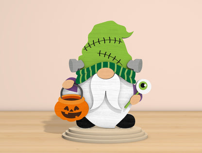 Halloween Gnome SVG Bundle Laser Cut File | 6 Cute Gnome Designs | Spooky Tabletop Decor | Glowforge, xTool, LightBurn, etc.