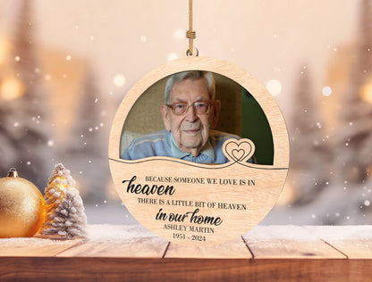 Photo Memorial Ornament SVG for xTool and Glowforge