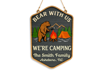 Camping Sign SVG Bundle “Home Is Where We Park It” for Glowforge