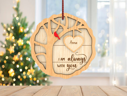 Cardinal Memorial Ornament SVG Bundle Family Tree Decor Laser Cut File for Glowforge