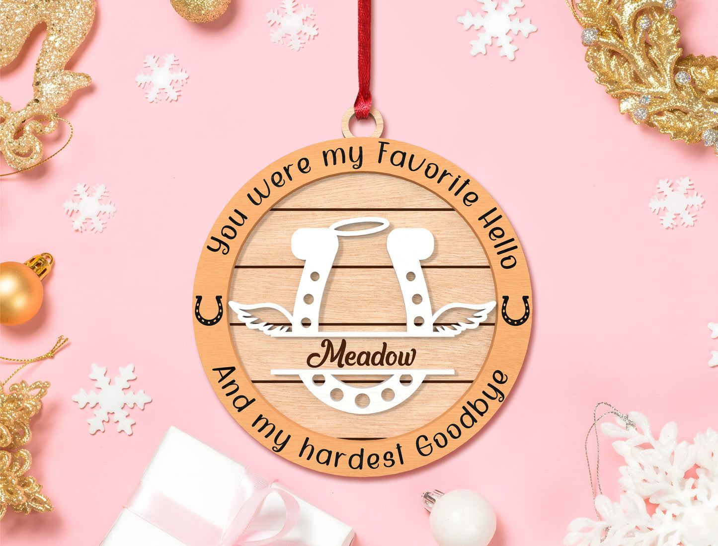 Pet Memorial Ornament SVG Laser Cut File for xTool and Glowforge