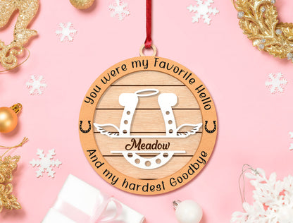 Pet Memorial Ornament SVG Laser Cut File for xTool and Glowforge