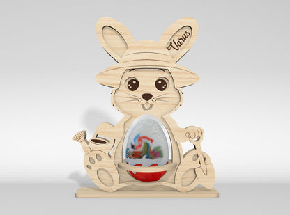 Easter Bunny Kinder Egg Holder SVG 12 Designs Laser Cut for LightBurn and xTool
