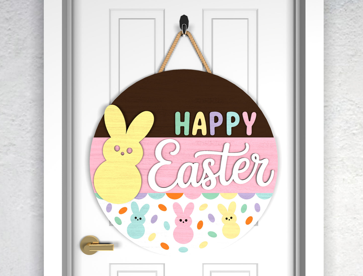 Easter Door Sign Bundle SVG Carrot Bunny Farm 9 Designs for Glowforge and xTool