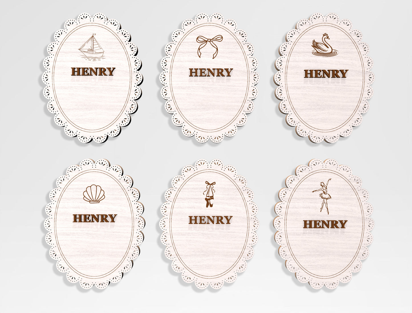 Baby Name Announcement Sign SVG File for Glowforge and xTool