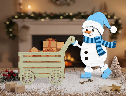 Christmas Character Wagon Gift Box SVG Bundle 4