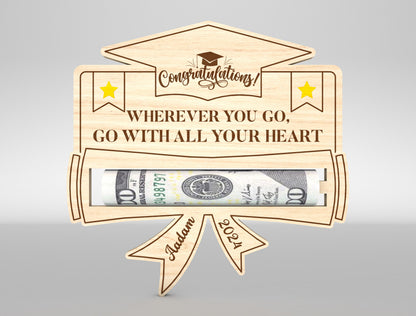 Graduation Money Holder SVG Laser Cut File for LightBurn and xTool