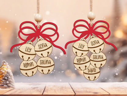 Personalized Jingle Bell Family Christmas Ornament SVG 3