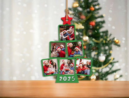 Personalized Christmas Photo Tree Ornament SVG Bundle Laser Cut File for Glowforge xTool LightBurn