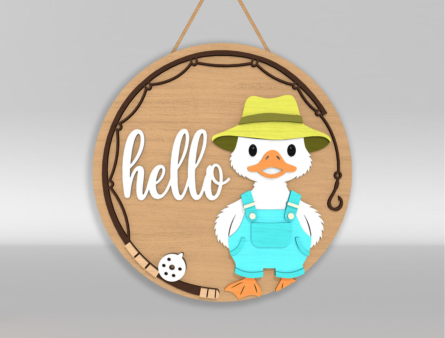 Gone Fishing Sign SVG Bundle Laser Cut File for Glowforge