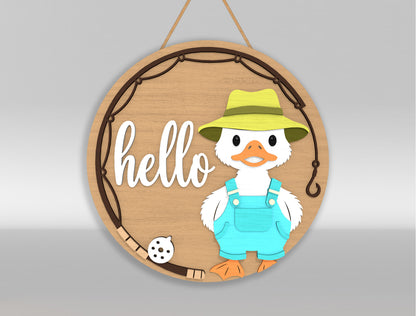 Gone Fishing Sign SVG Bundle Laser Cut File for Glowforge