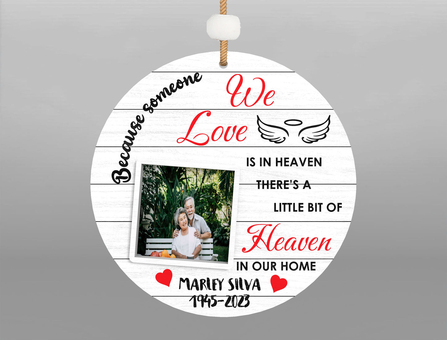 Memorial Photo Ornament SVG Bundle for Glowforge and LightBurn