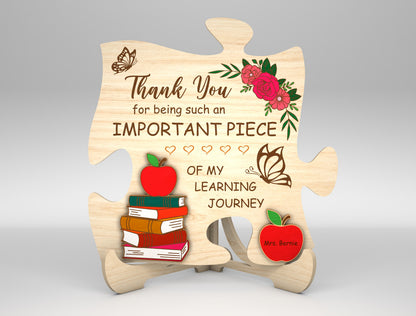 Teacher Appreciation Gift Sign SVG Bundle for Glowforge and xTool
