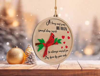 Cardinal Memorial Ornament SVG Laser Cut File for xTool and Glowforge