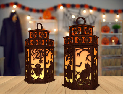 Halloween Lantern SVG for LightBurn Glowforge xTool