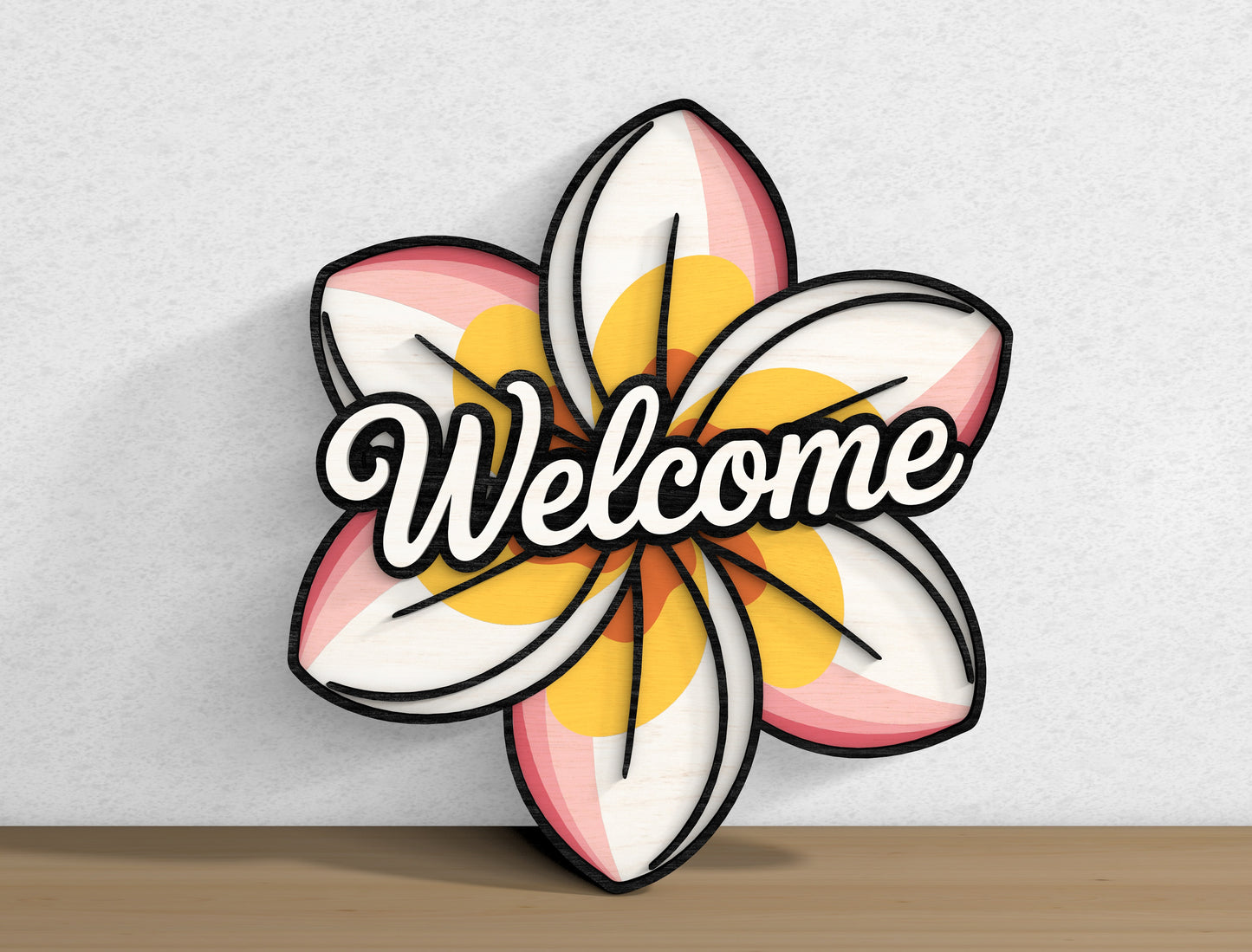Butterfly Welcome Door Hanger SVG Bundle with 10 Tropical Designs for Glowforge