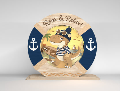 Nautical Animal Lamp SVG Bundle Laser Cut Decorative Light Files