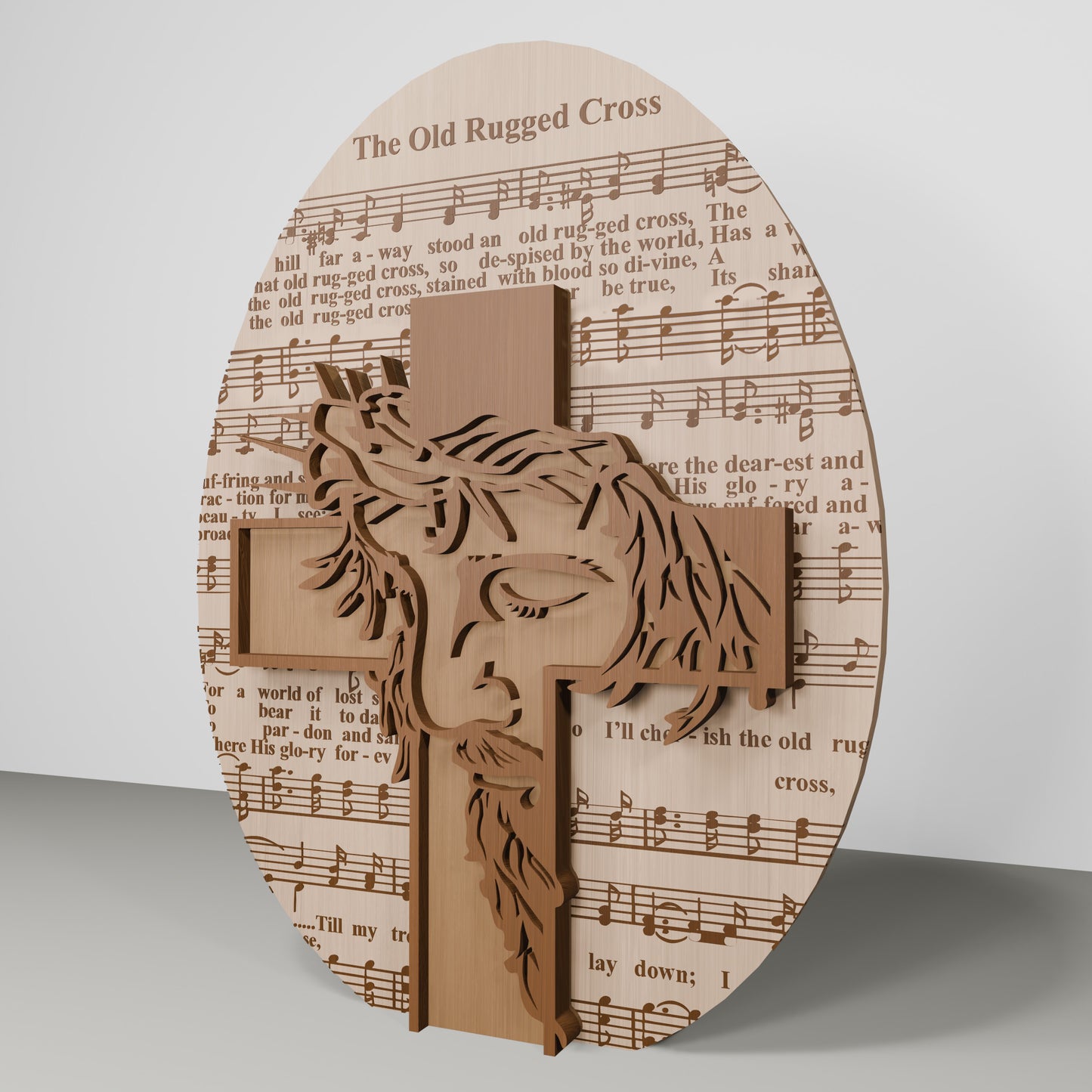 Christian Easter Cross Tabletop Wood Sign Set SVG for Glowforge and xTool