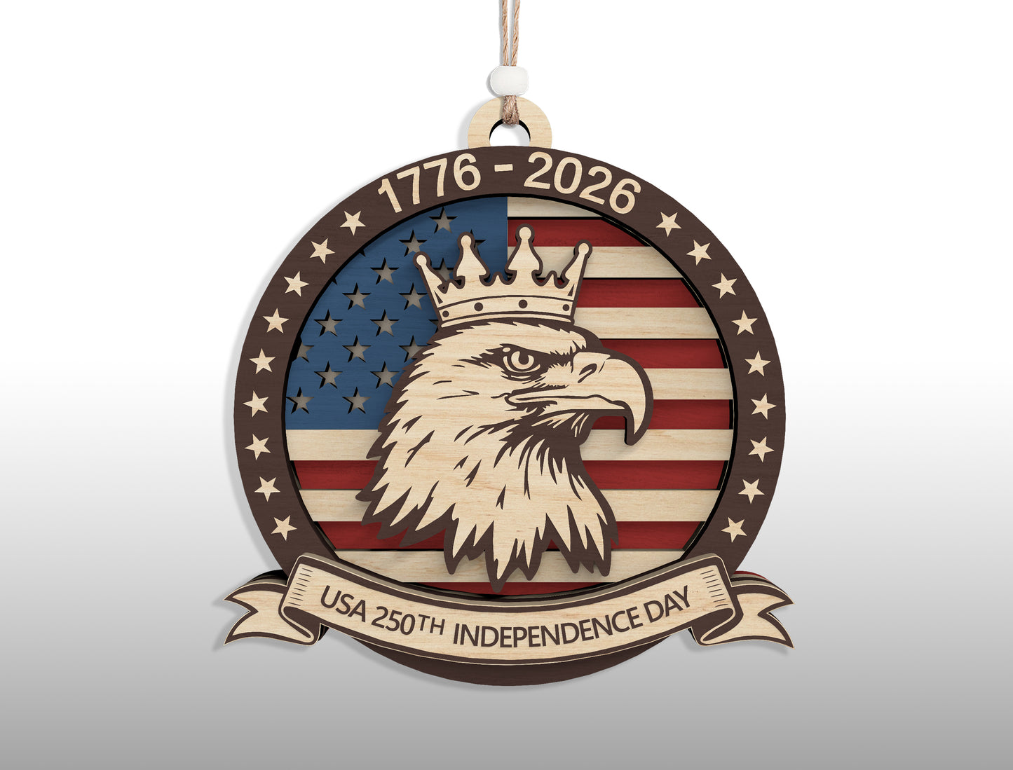 250 Years of America Ornament SVG Bundle for Glowforge